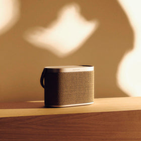 Bang & Olufsen Beosound A5 beamforming for adjustable listening focus.