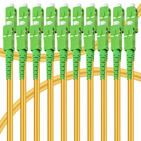Bangun 20Pack SC APC to SC APC patch cable in yellow for reliable FTTH links