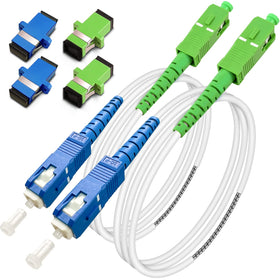 Bangun 5m 2-pack armored patch cable with white jacket for durable data links.