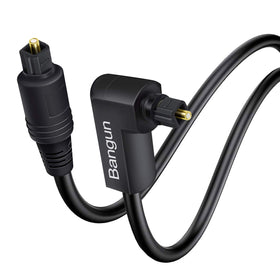 Bangun 90-degree Toslink cable enables space-saving TV connections