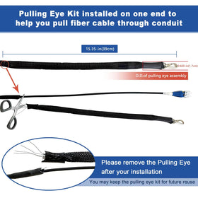 Bangun armored fiber cable with stainless-steel tube protection for outdoor use.