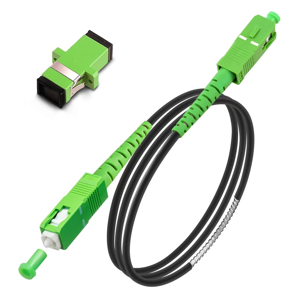 Bangun armored SC/APC to SC/APC black 3m patch cable for durable home fiber connections.
