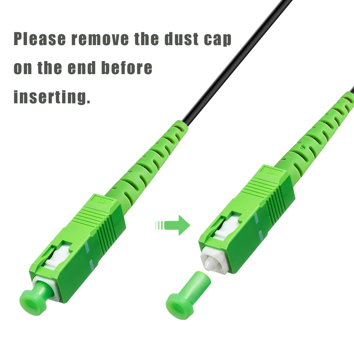 Bangun included SC-APC coupler beside cable for simple extension and flexible setup