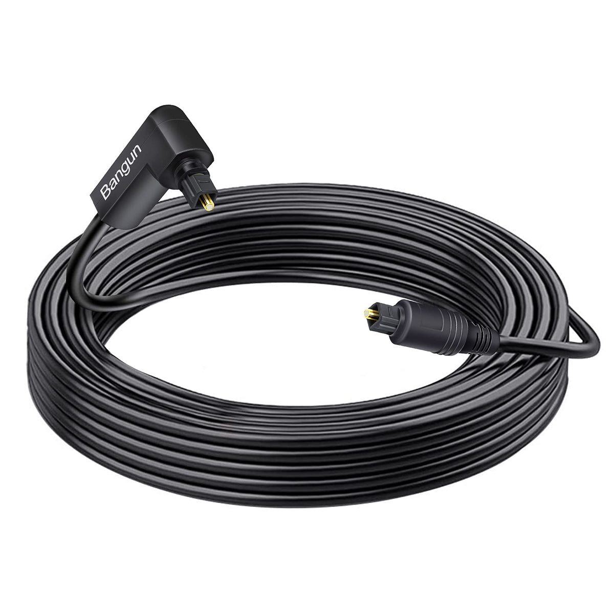 Bangun front packaging 65ft cable showing model and length, easy identification benefit