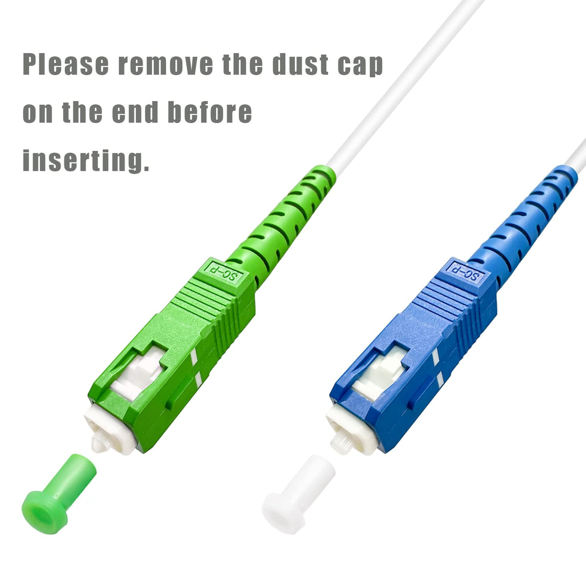 Bangun OS1/OS2 compatible simplex fiber patch cable for Ethernet and more.