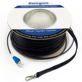 Bangun uniboot LC-LC patch cable with pulling eye for conduit installation