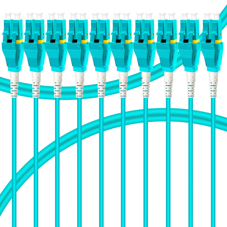 Bangun Uniboot LC-LC OM3 patch cable 0.5m saves space in dense data centers
