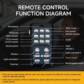 Banhao 12V power setup enabling reliable on-vehicle siren operation.