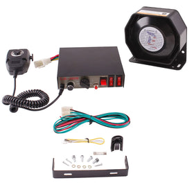 banhao 12V vehicle PA system front view for vehicles, delivering clear emergency announcements.