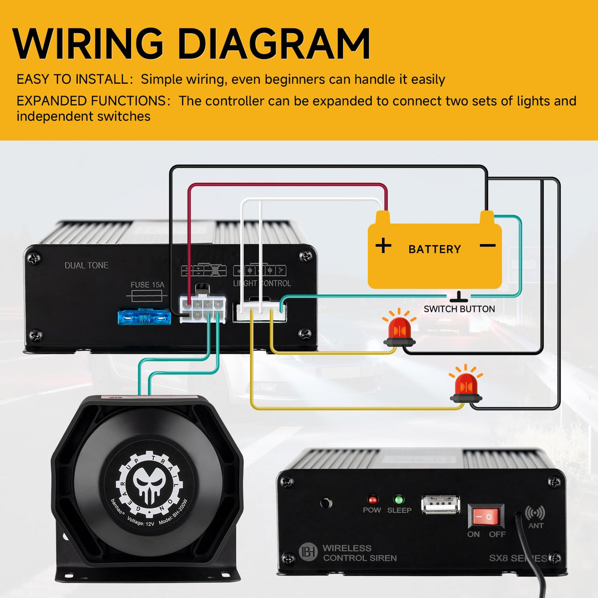 Banhao high decibel output for strong outdoor emergency alerts.
