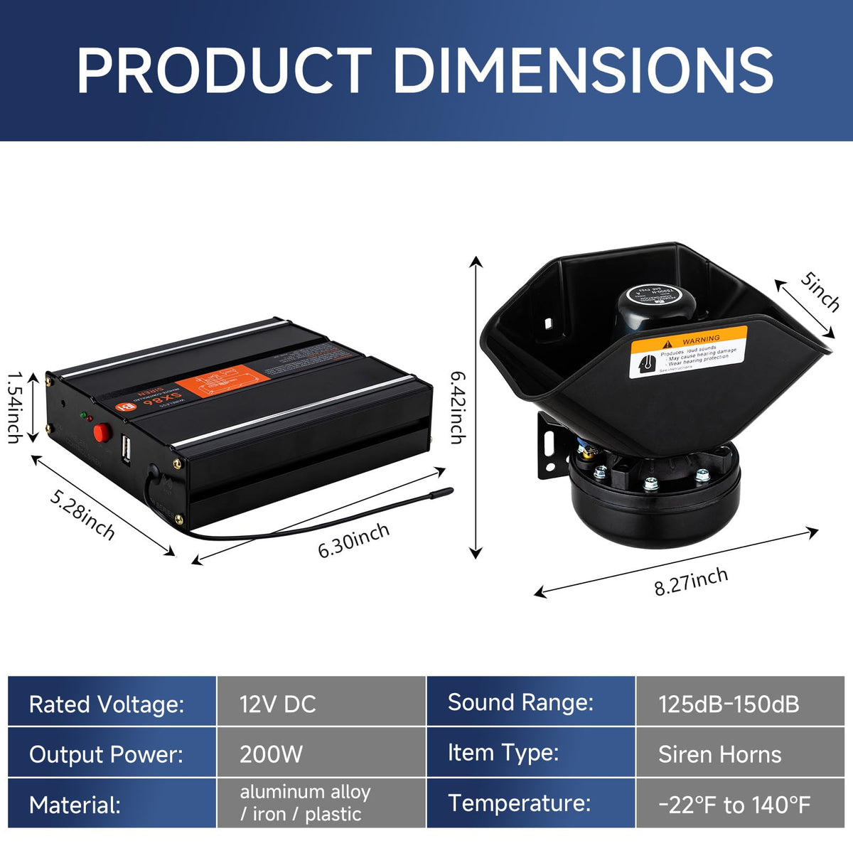 banhao multi-tone siren offers versatile signaling options