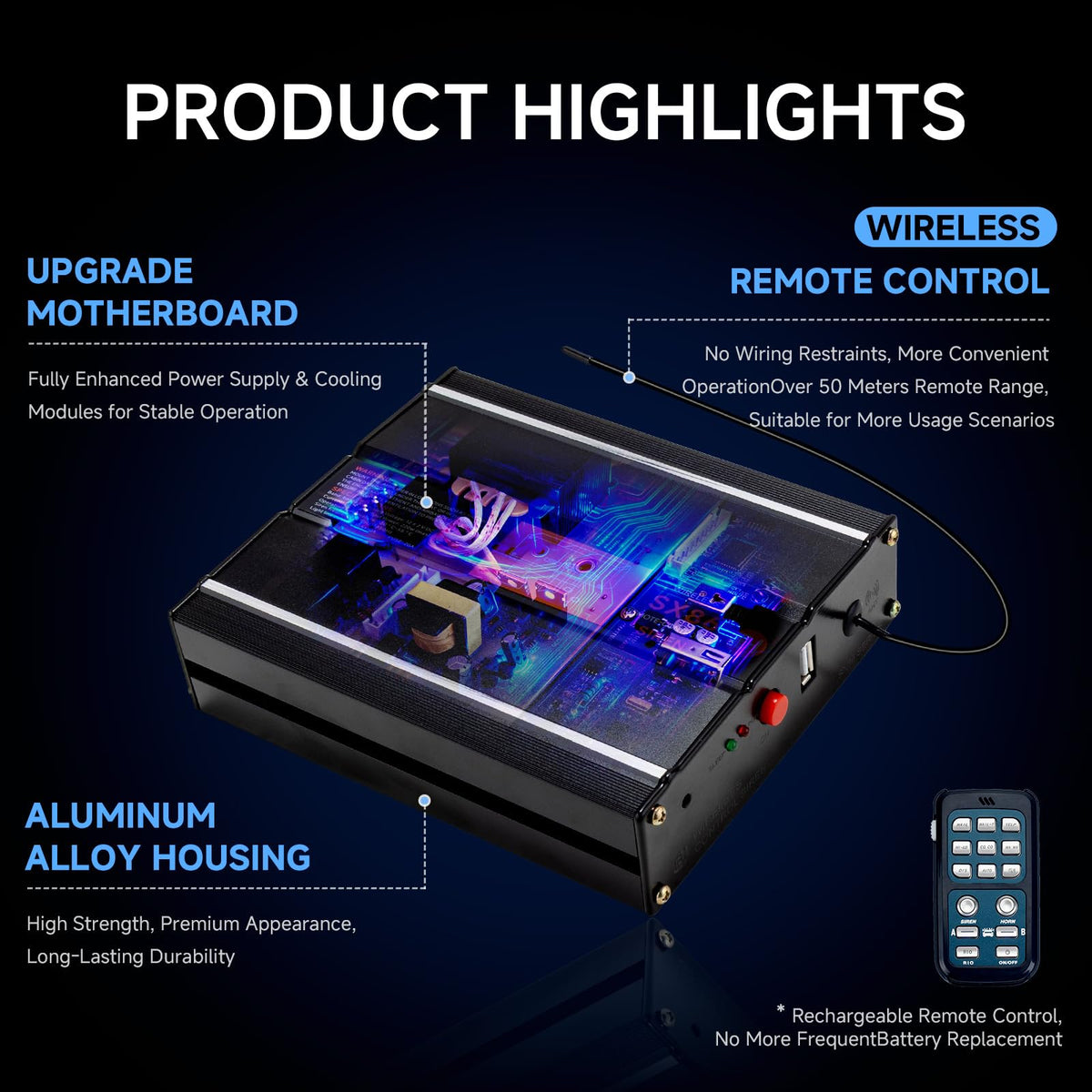 BANHAO 200W siren unit delivers strong signals for vehicle warnings