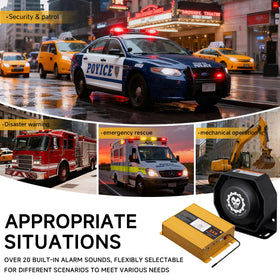 Banhao siren kit rugged aluminum body withstands outdoor use