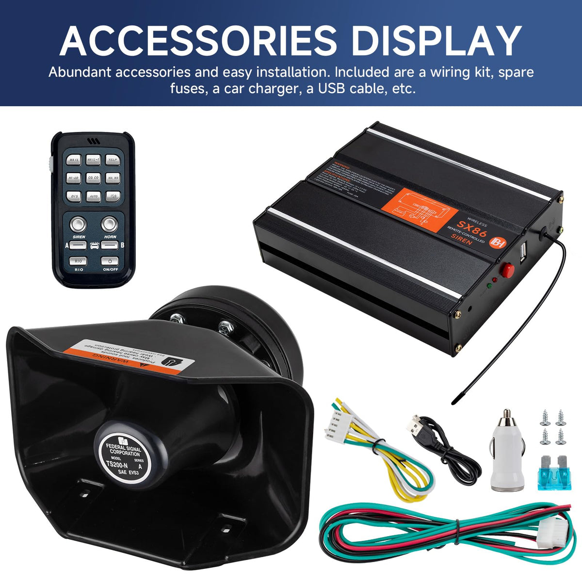 banhao vehicle installation setup shown for cars and ambulances