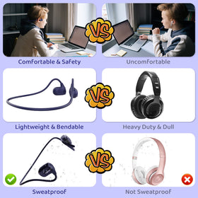 BANIGIPA Kids Headphones 10 hours of playback on a single charge.