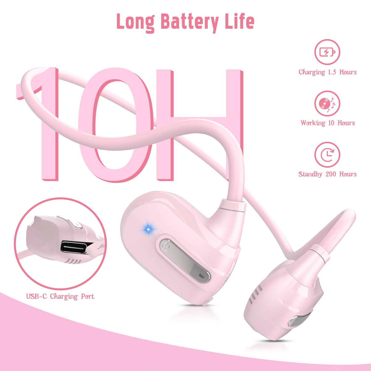 BANIGIPA kids headphones with touch buttons for easy control