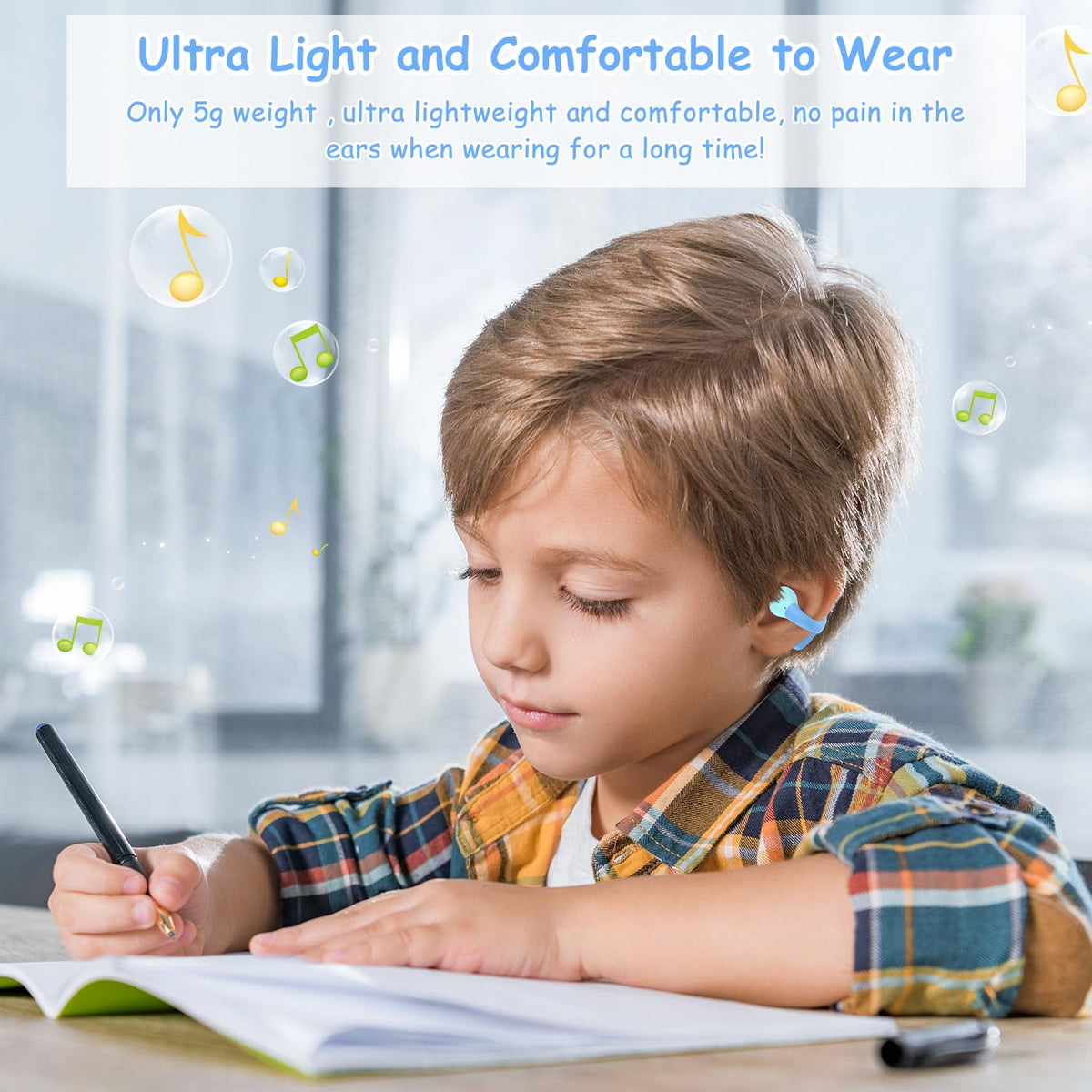BANIGIPA Kids ultra-lightweight earbuds for all-day comfort.