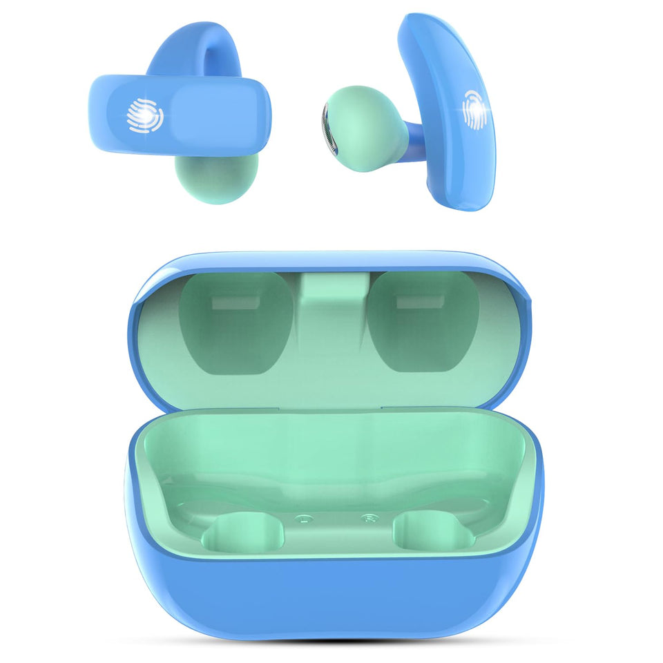 BANIGIPA Kids open-ear clip earbuds for safe, aware listening.