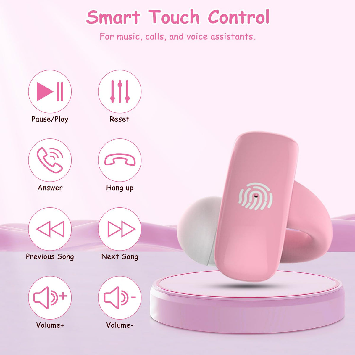 BANIGIPA Kids smart-touch controls make call handling and music control easy