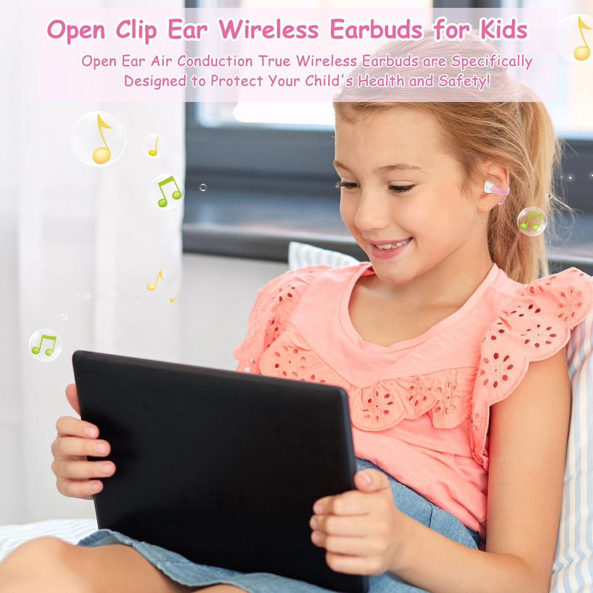 BANIGIPA Kids ultra-lightweight 5g earbuds for comfortable all day wear
