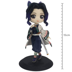 Banpresto Shinobu Kocho Q Posket Ver A, compact 5.5-inch statue fits small shelves.