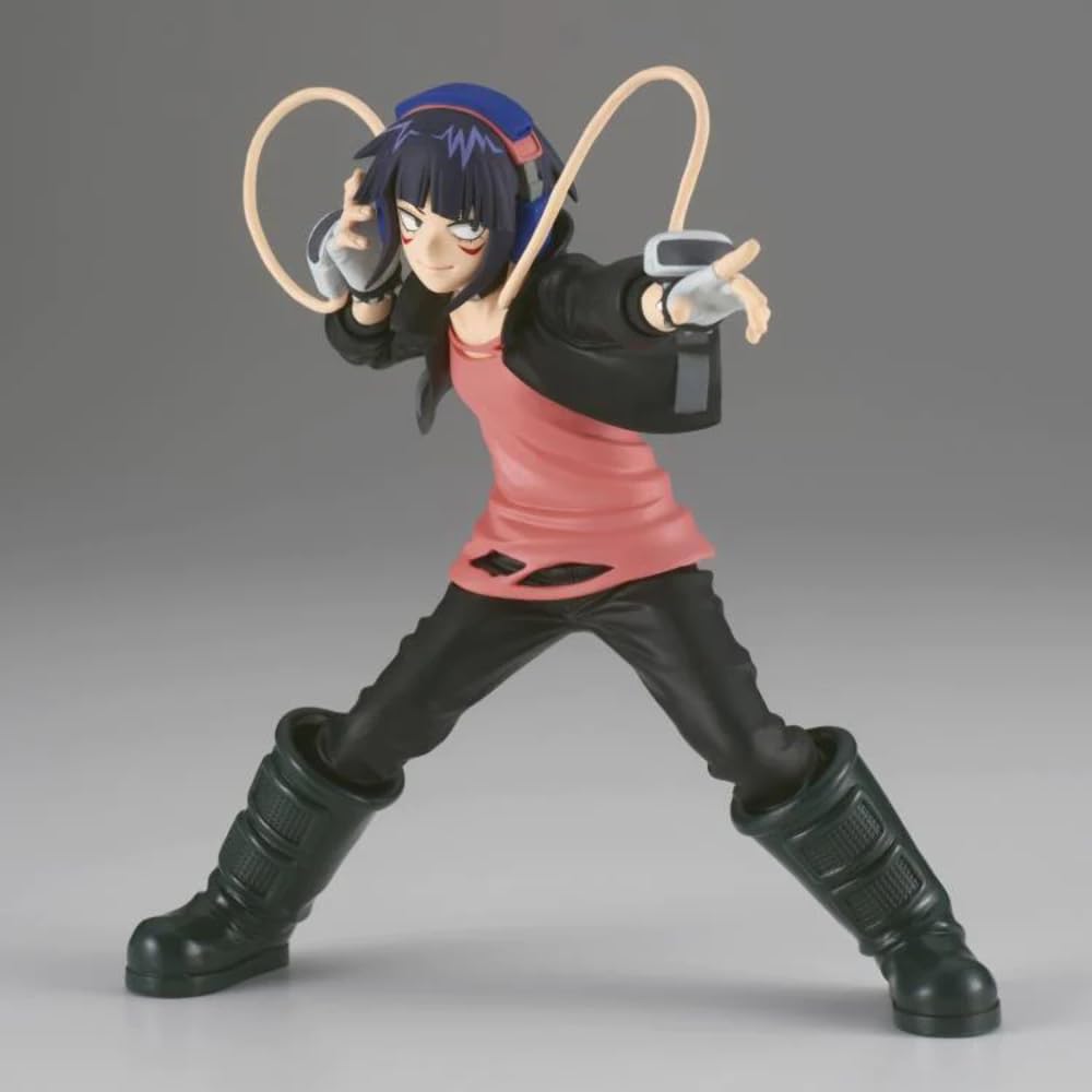 Banpresto Kyoka Jiro earphone jack detail close-up showing sculpted accessory realism