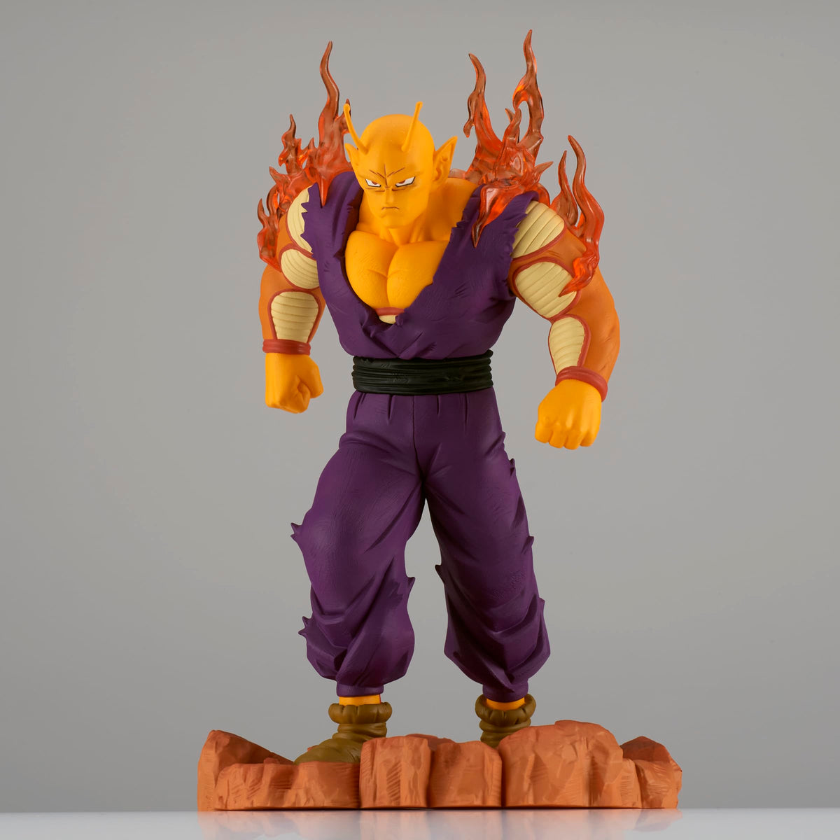 Banpresto Orange Piccolo base and Bandai Namco label proving authenticity and safety