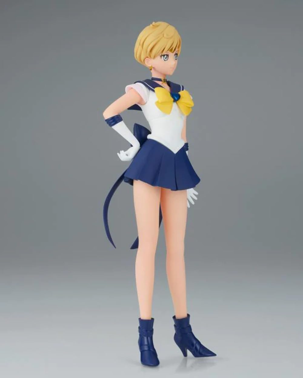 Banpresto Super Sailor Uranus in display diorama shows collector-ready presentation and impact