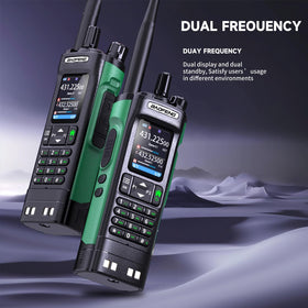 BAOFENG UV-32 antenna and top controls highlighting durable field handling