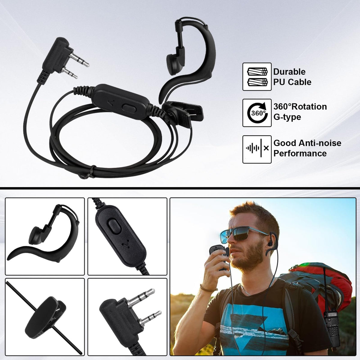 Baofeng handheld speaker mic ensures clear hands-free communication