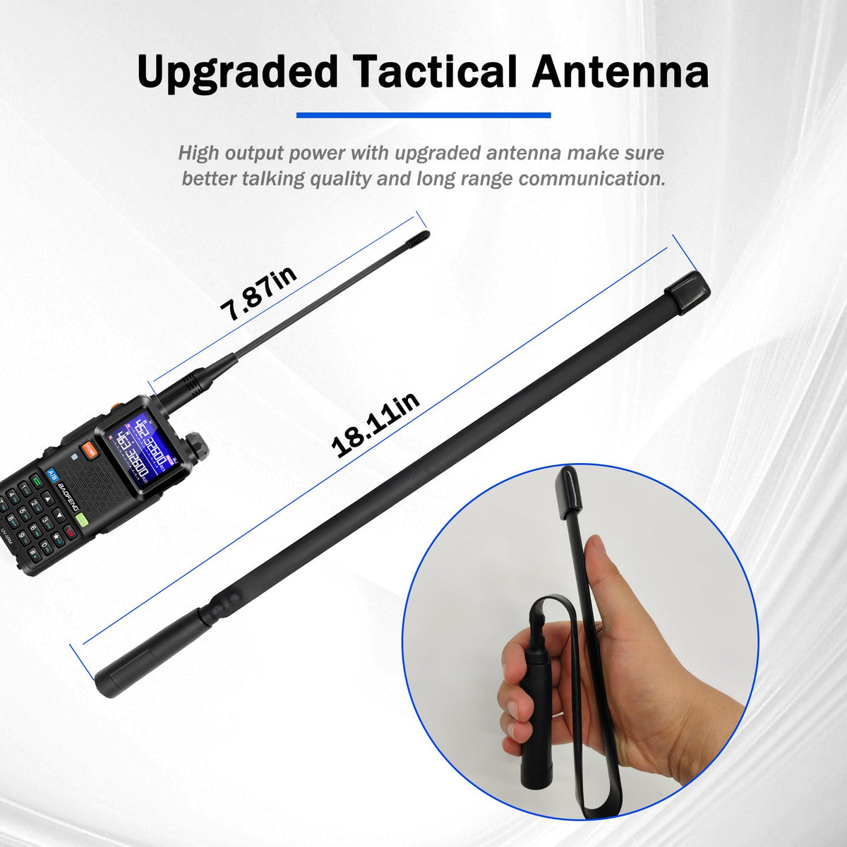 BAOFENG UV-5RM programming cable enables quick setup and CHIRP compatibility.