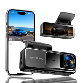 BAOHZ front view of dash cam showing compact design and easy install benefit