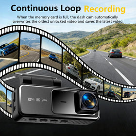 BAOHZ parked car dash cam indicator illustrating 24-hour monitoring benefit