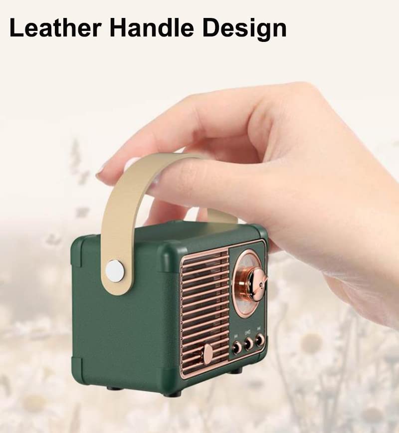 Baolira gift-ready retro speaker green box showcases practical style.