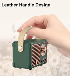 Baolira gift-ready retro speaker green box showcases practical style.