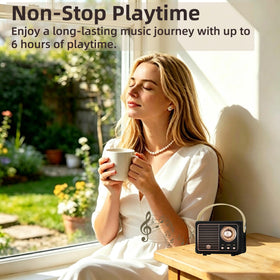 Baolira Retro Bluetooth Speaker bedroom decor offers retro charm and ambient sound