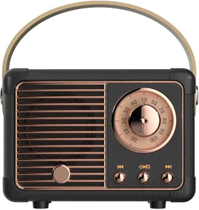 Baolira Retro Bluetooth Speaker front view showcases compact design for portable listening