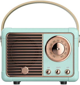 Baolira Retro Bluetooth Speaker front view, ideal for stylish room decor and portable music.