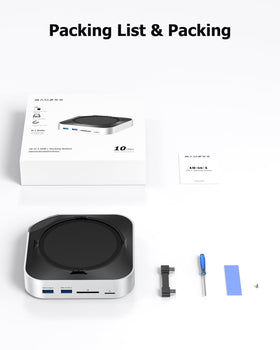 BAOZEE Mac mini M4 Dock all-in-one docking station boosts productivity.