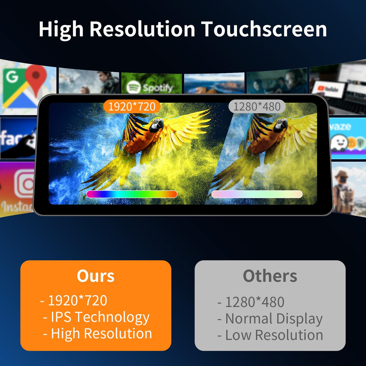 BARGGN AirPlay and Android Mirror-Link enable smartphone streaming in the car.