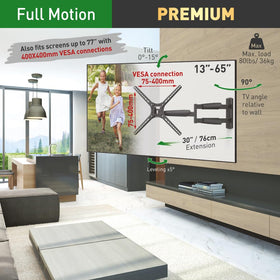 Barkan arm fully extended to 30 inches demonstrating viewing flexibility