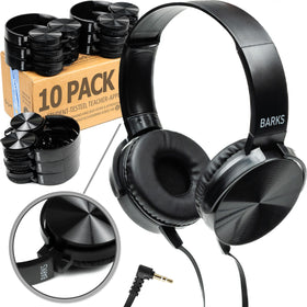 Barks Classroom Headphones 10-pack packaged for quick school-wide deployment.