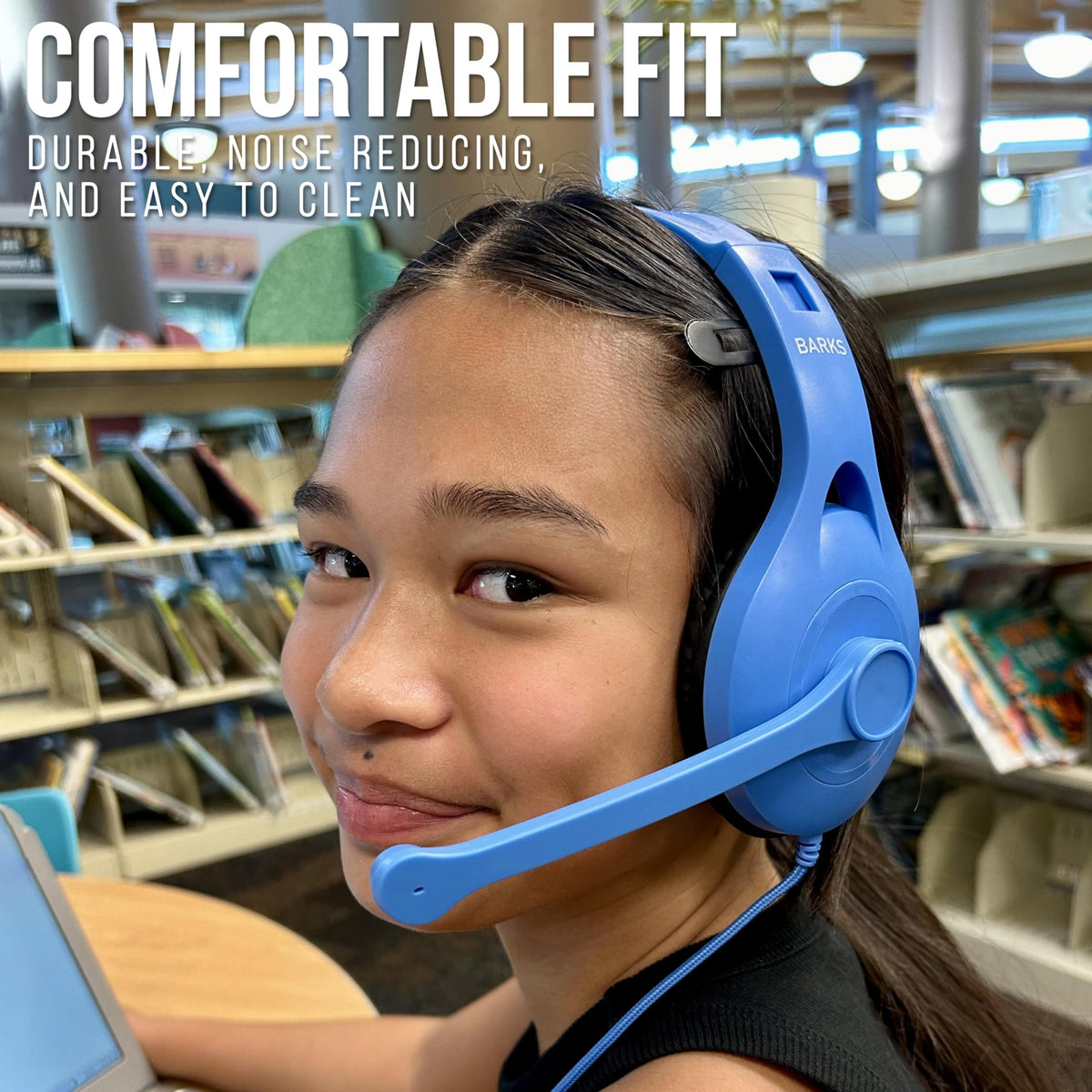 Barks headsets in classroom use improving focus during group learning