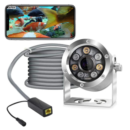 Barlus underwater camera POE 5MP full HD vision for pond monitoring