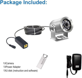 Barlus underwater camera POE live streams to mobile app