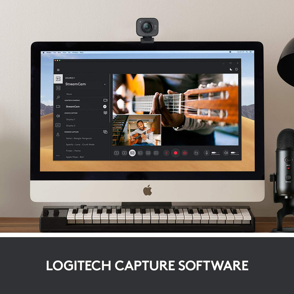 Barobke Logitech StreamCam autofocus demo ensuring crisp focus as you move.
