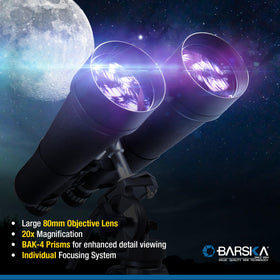 Barska Gladiator supports tripod mount for steadier viewing