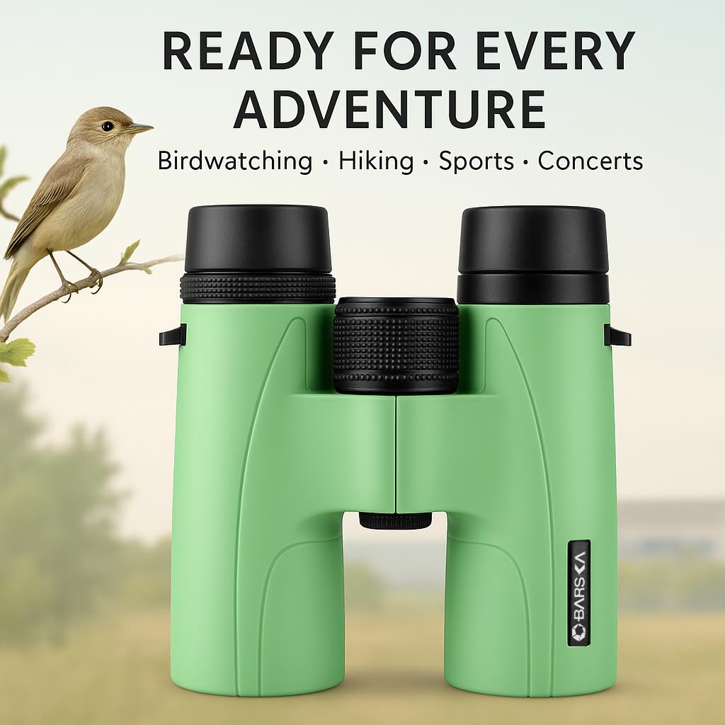 Anti-slip grip on Barska Crush binoculars for steadier viewing