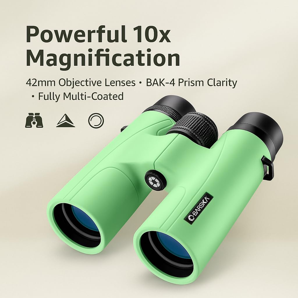 Carrying case included with Barska Crush binoculars for protection and portability