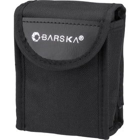 Barska accessories laid out pouch strap and lens covers for convenient transport